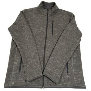 UNTUCKit Men's Fleece Lined Full Zip Travel Jacket Gray Size L